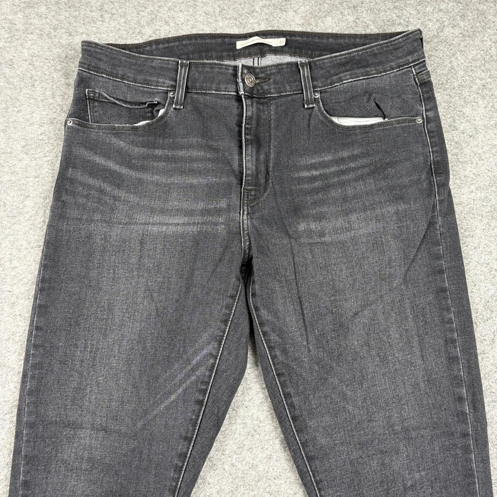 Levi's Classic Mid Rise Skinny Jeans Womens‎ 16 Dark Gray Denim Preppy Outdoors